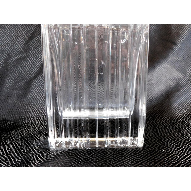 Contemporary 1960s Unmarked Heavy Crystal Liquor Decanter For Sale - Image 3 of 7