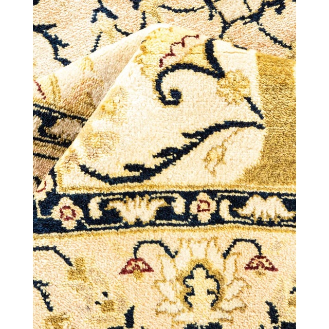 Textile Eclectic, One-of-a-Kind Hand-Knotted Area Rug in Ivory, 9' 1" x 12' 6" For Sale - Image 7 of 8