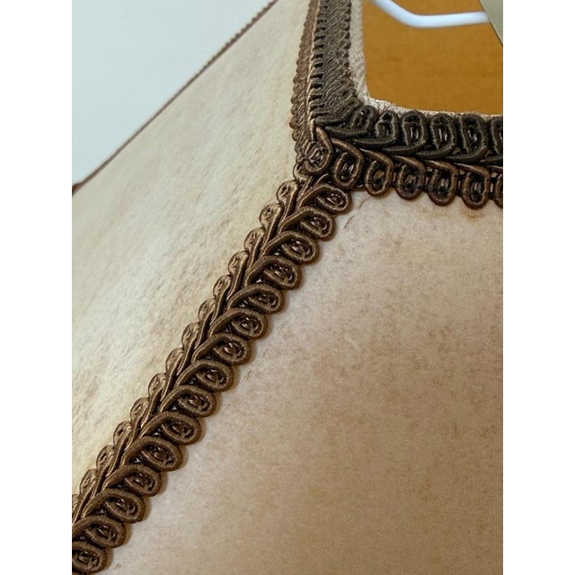 Leather and Brass Table Lamp, 1980s For Sale - Image 12 of 18