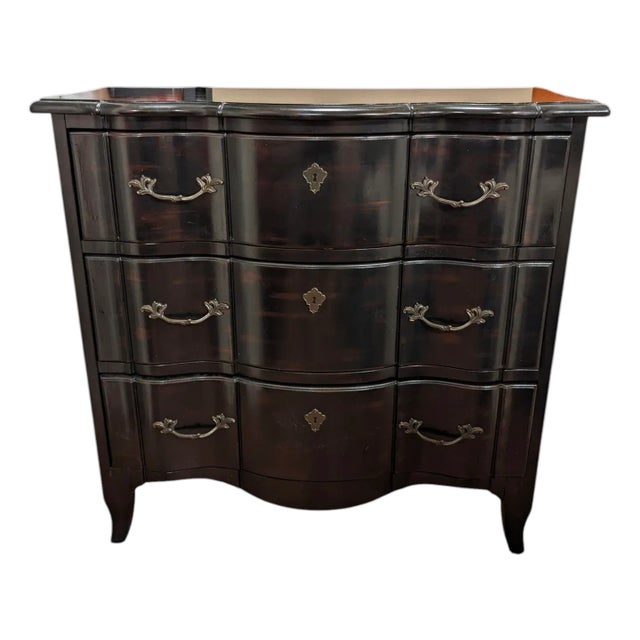 Vintage Ralph Lauren Tortoiseshell Ebonized Bachelor's Chest of Drawers Rare 2000's For Sale
