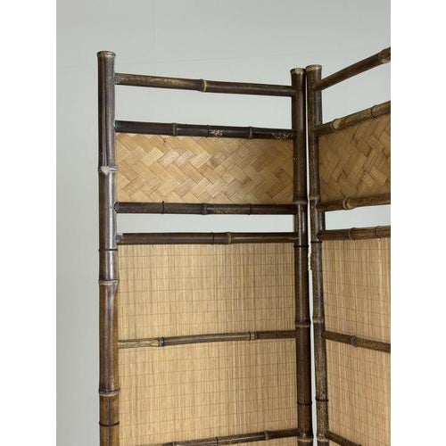 Faux Bamboo Room Divider For Sale - Image 4 of 11