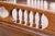 Theodore Alexander Theodore Alexander Mahogany Galleried Drinks Table With Leather Top & Drawer For Sale - Image 4 of 11