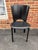 Late 20th Century Late 20th Century Pair of Maurice Villency Black Leather Side Chairs For Sale - Image 5 of 17
