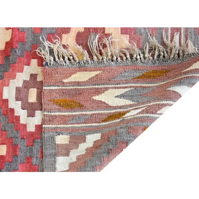 Vintage Afghani Kilim Rug For Sale - Image 11 of 13