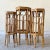 Incredible set of three vintage boho chic nesting tables. Each table is constructed of a tortoise shell bamboo. Medium...