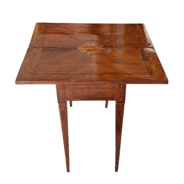 Antique Game Table in Walnut, 1700s For Sale - Image 5 of 11