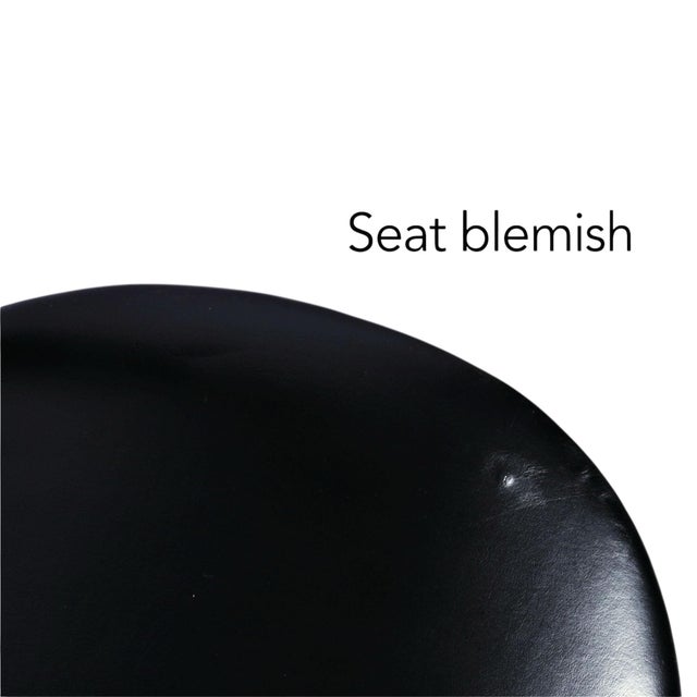 Norman Cherner Style Sculpted Bent Plywood Armchair With Black Cushions For Sale - Image 12 of 13