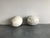 Pair of original french 1970’s plaster speakers by elipson