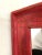 Mirror with Red Frame For Sale - Image 10 of 16
