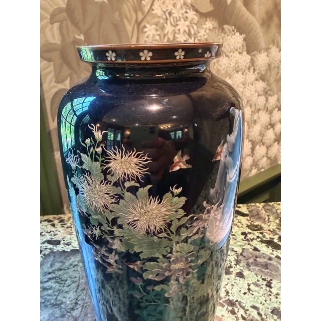 Hayashi Tanigoro Japanese Cloisonne Vase For Sale In Philadelphia - Image 6 of 12