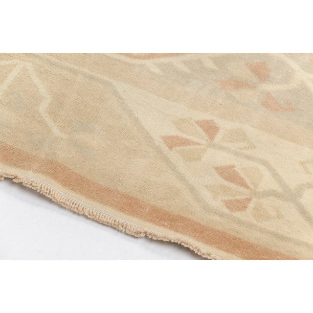 Tan 1950s Oversize Wool Turkish Rug For Sale - Image 8 of 9