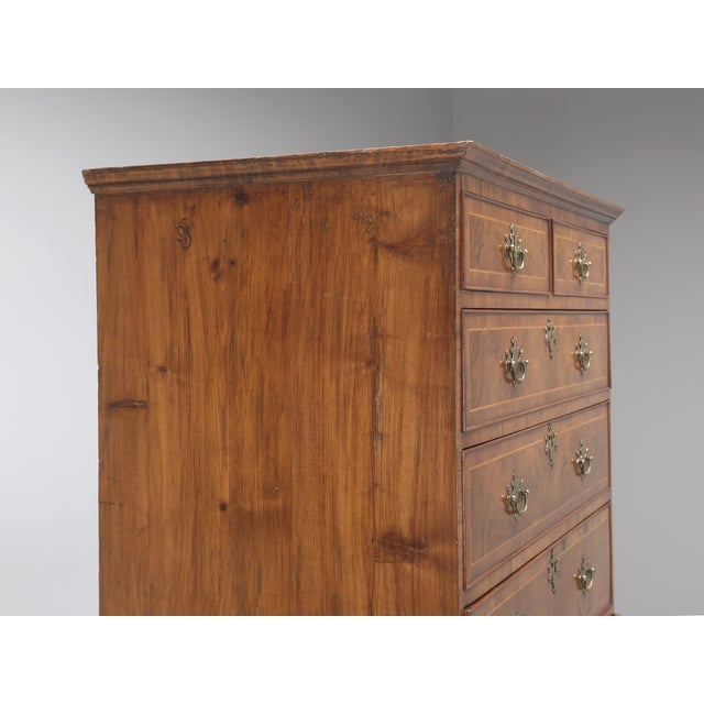 English Antique English Chest on Chest, Burl Walnut, 1880s For Sale - Image 3 of 15