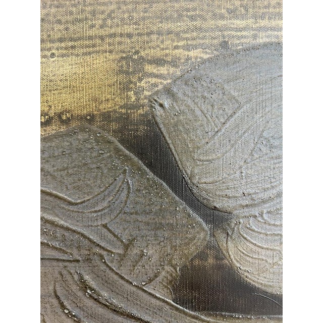 Gaston Orellana, Abstract Composition, Oil on Canvas, 1960s For Sale - Image 4 of 11