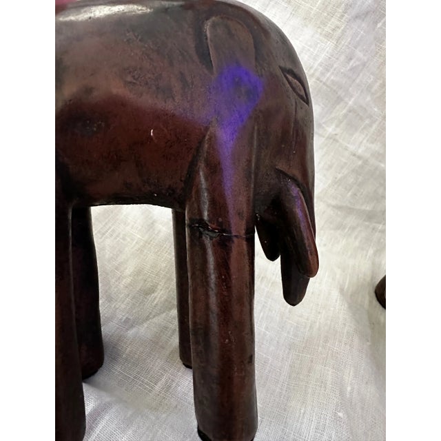 Austin Productions Vintage Austin Productions Ceramic Elephants-A Pair For Sale - Image 4 of 10