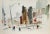 Artist: Eve Nethercott, American (1925 - 2015) Title: Tugboat and City Street (28) Year: circa 1960 Medium: Two-Sided...