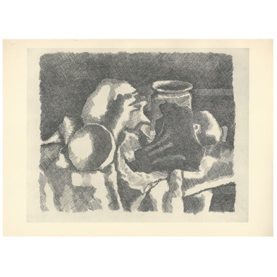 Giorgio Morandi, Still Life with Drapery, 1931-1957, Lithograph For Sale