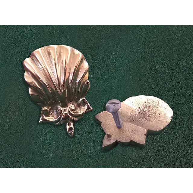 Array of Antique Victorian-Style Solid Brass Wall Ornaments and Cabinet Knobs For Sale - Image 9 of 9