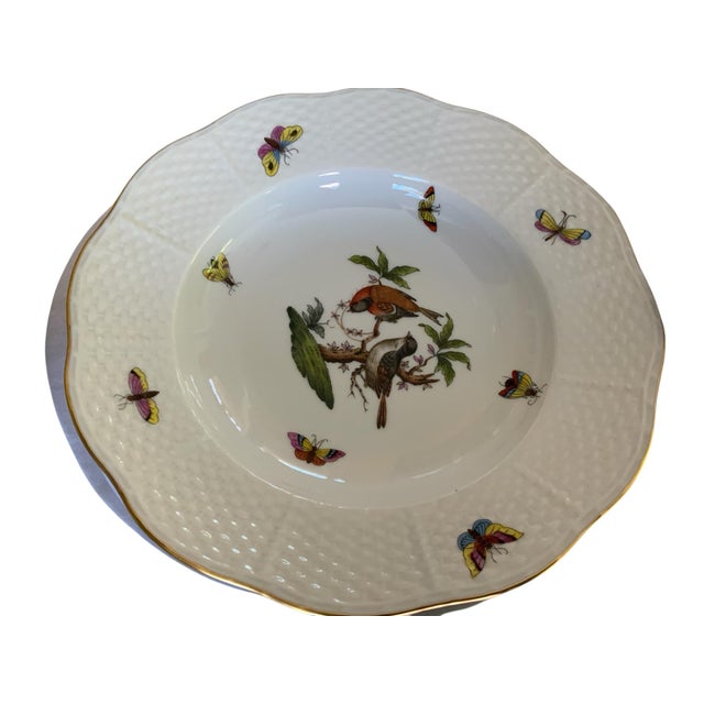 Herand Rothschild Bird Complete Set of 12 8" Soup Plate Porcelain Ro/504 Made in Hungary For Sale - Image 11 of 11