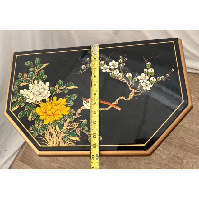 Vintage Chinese Chest of Drawers Dresser Chinoiserie Mother of Pearl Applique For Sale - Image 10 of 11