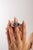 Metal 5.32 Carat Deep Blue Sapphire Toi Et Moi Ring With Halo Diamonds in 18k White Gold Size 6.5 For Sale - Image 7 of 14