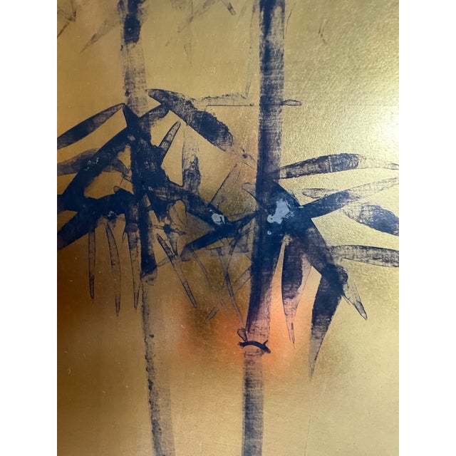 Late 20th Century Traditional Style Japanese Byobu Folding Wall Screen - Signed For Sale In Los Angeles - Image 6 of 8