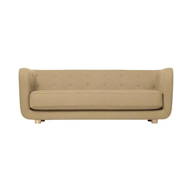 Sand and Natural Oak Raf Simons Vidar 3 Vilhelm Sofa by Lassen For Sale - Image 9 of 9