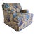 Custom Pierre Frey Braquenié Beige & Blue Toile Club Chair With Manuel Canovas Trim For Sale
