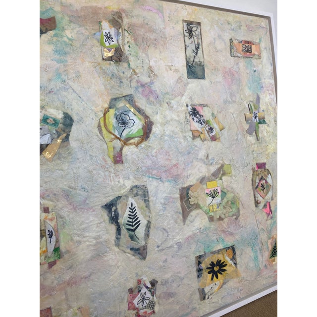 Harmonious Mixed Media Painting, Framed For Sale - Image 4 of 7