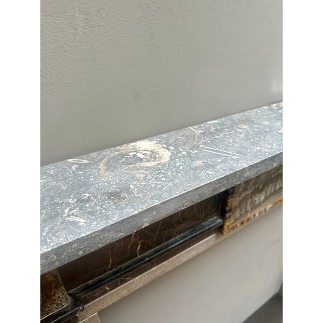 English George III Style Specimen Marble Fireplace Mantel For Sale - Image 10 of 12