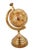 Indian Vintage Solid Brass World Map Globe For Sale - Image 3 of 6