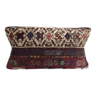 Handmade Kurdish Rug Pillow Cover -12'' X 24'' For Sale