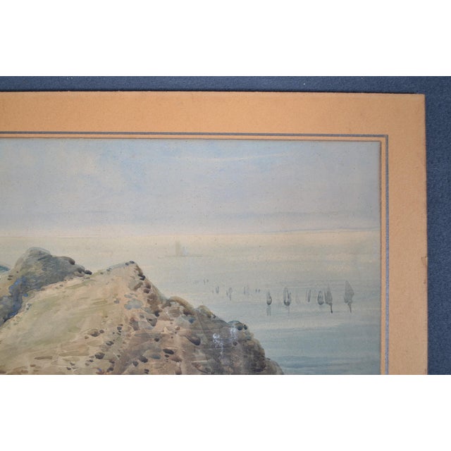 Paper G. Masson a Charming Belle Époque View of Brittany’s Legendary Pointe Du Raz, Captured in 1900 For Sale - Image 7 of 11