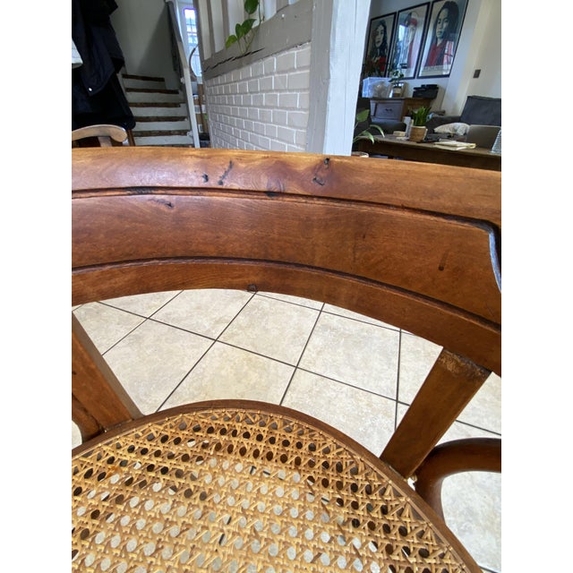 Bistro-Style Desk Chair in Bentwood with Cane Seat, 1930s For Sale - Image 12 of 18