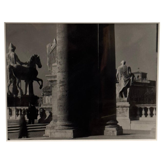"Rom, auf dem Kapitol". A black and white photograph by Max Peiffer Watenphul, a German landscape and still life painter...