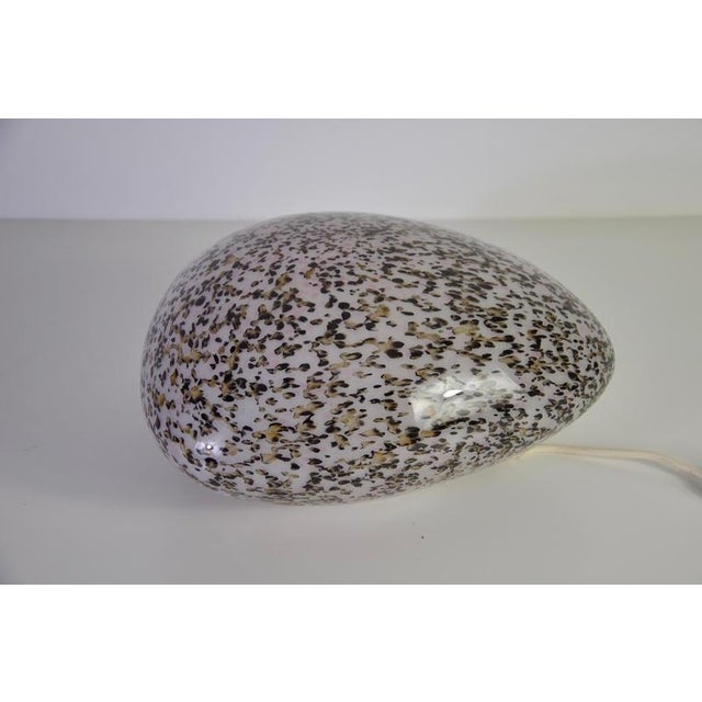 Stone Shaped Glass Table Lamp, Germany, 1970s For Sale - Image 9 of 14
