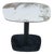 Late 20th Century Lerin Ceramic Faux Marble Modern Contemporary End Table 26" For Sale