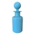 Early 20th Century French Portieux Vallerysthal Aqua Blue Perfume Decanter For Sale