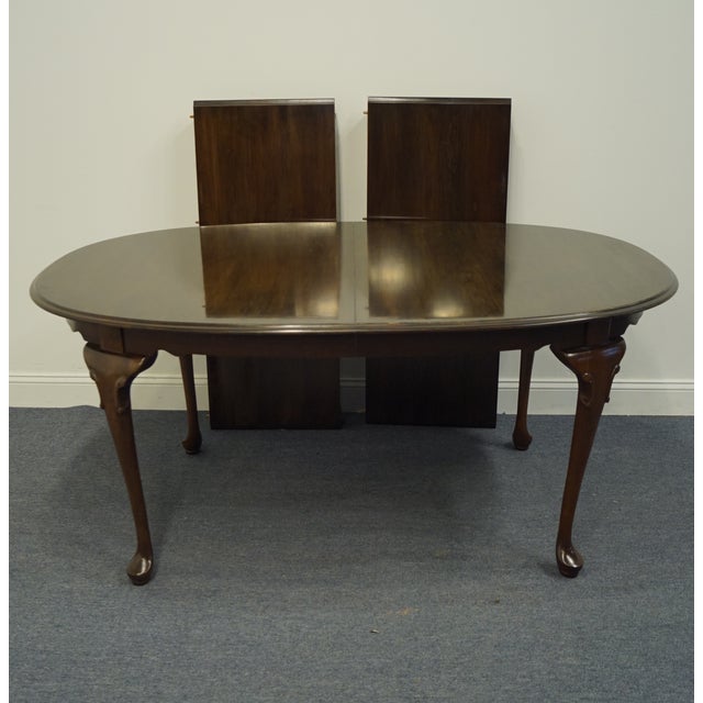 Ethan Allen Court Solid Cherry 102" Oval Dining Table 116094 Chairish