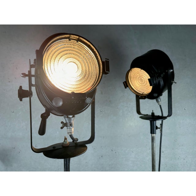 Vintage Theater Spot Lights from Cremer Paris, 1950s, Set of 2 For Sale - Image 4 of 17