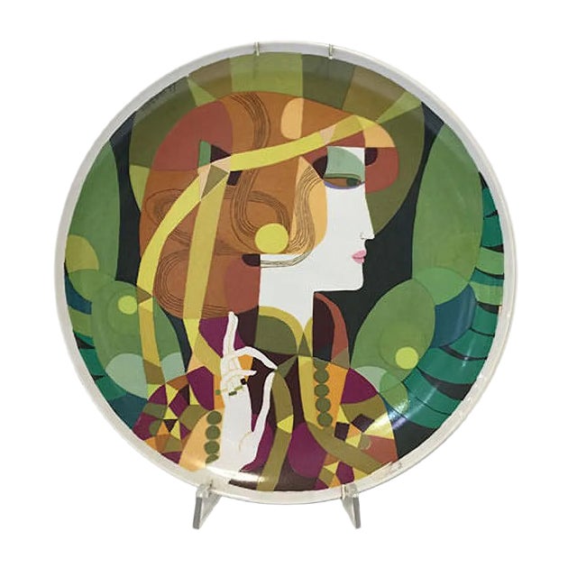 Triptych Dish by Gianmaria Ciferri for Edizioni d'Arte Della Galleria Ventitre, 1970s For Sale