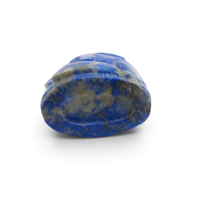 Chinese Blue Lapis Lazuli Carved Rabbit Antique Snuff Bottle For Sale In Portland, OR - Image 6 of 11