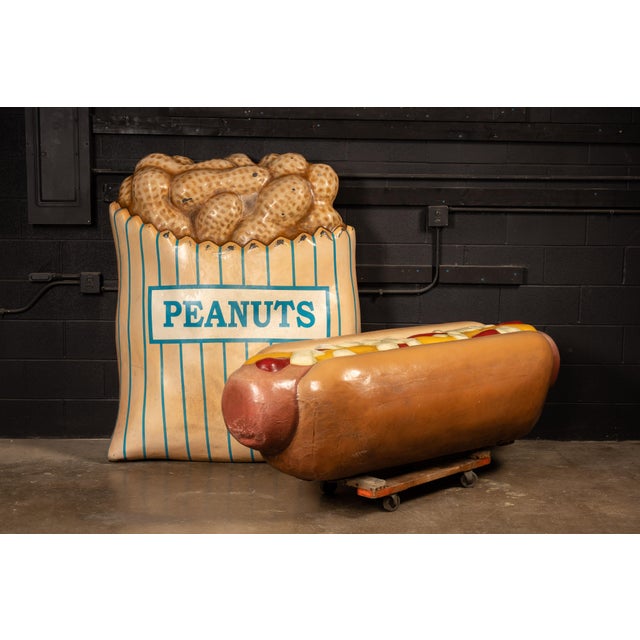 Vintage Milwaukee County Stadium Giant Hot Dog Concession Display For Sale - Image 4 of 10