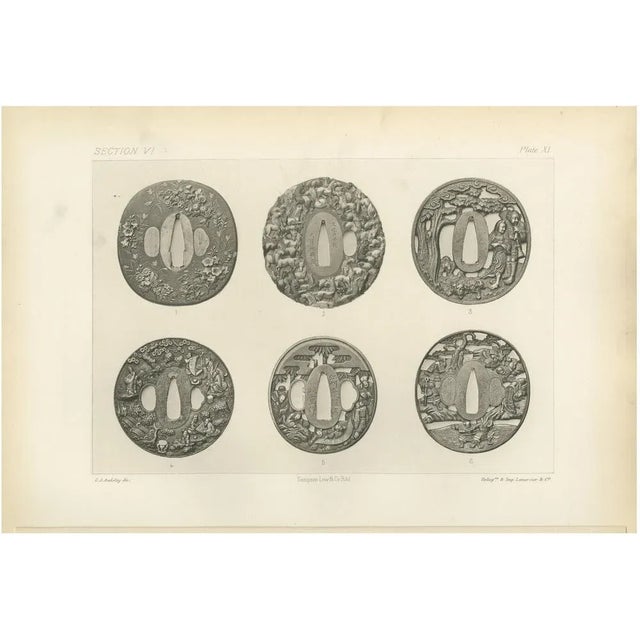 Sword Guards Heliograph, 1884, Paper For Sale - Image 6 of 6