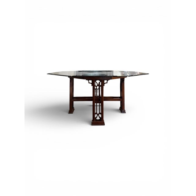 Drexel Heritage 1990s Chinoiserie Dining Table For Sale - Image 4 of 10