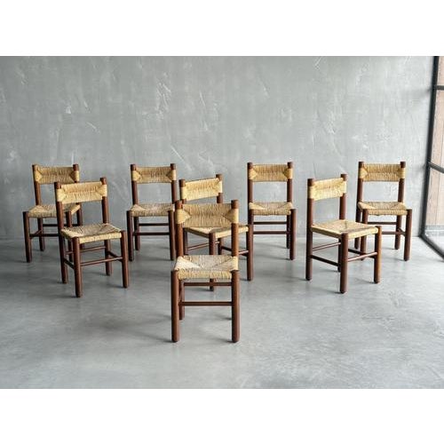Chairs in the style of Charlotte Perriand, 1970s, Set of 8 For Sale - Image 11 of 11