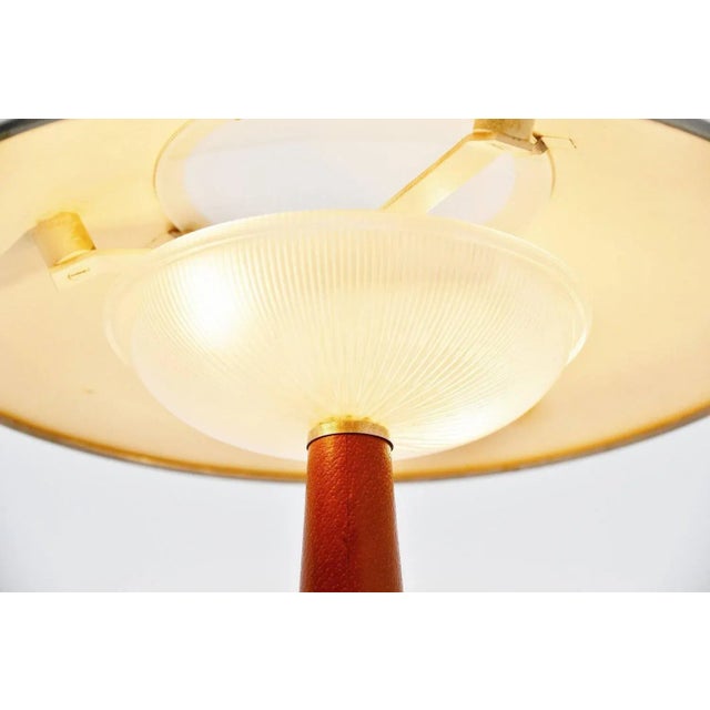 1960s Leather Table Lamp Model 8041 from Stilnovo, Italy, 1960s For Sale - Image 5 of 11