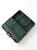 Mid-Century Modern Vintage 1930s Belber Black Leather Suitcase With Green Interior For Sale - Image 3 of 18