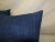 Indigo Blue African Strip-Woven Square Decorative Pillows - A Pair For Sale - Image 4 of 5