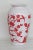 Anchor Hocking Red Birds Cherry Blossoms Flower Milk Glass Vase For Sale - Image 9 of 11