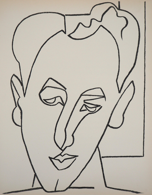 Françoise Gilot, Le jeune homme amoureux, Lithograph